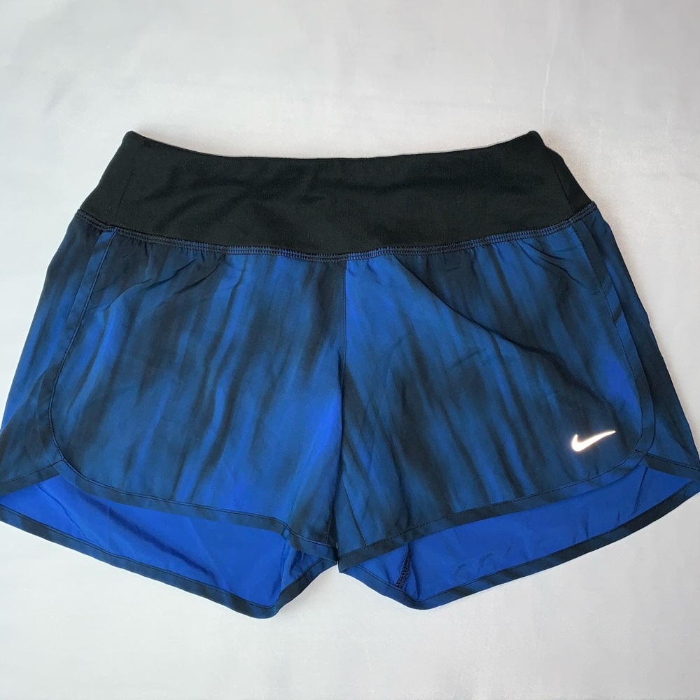 Nike Women's Blue and Black Shorts